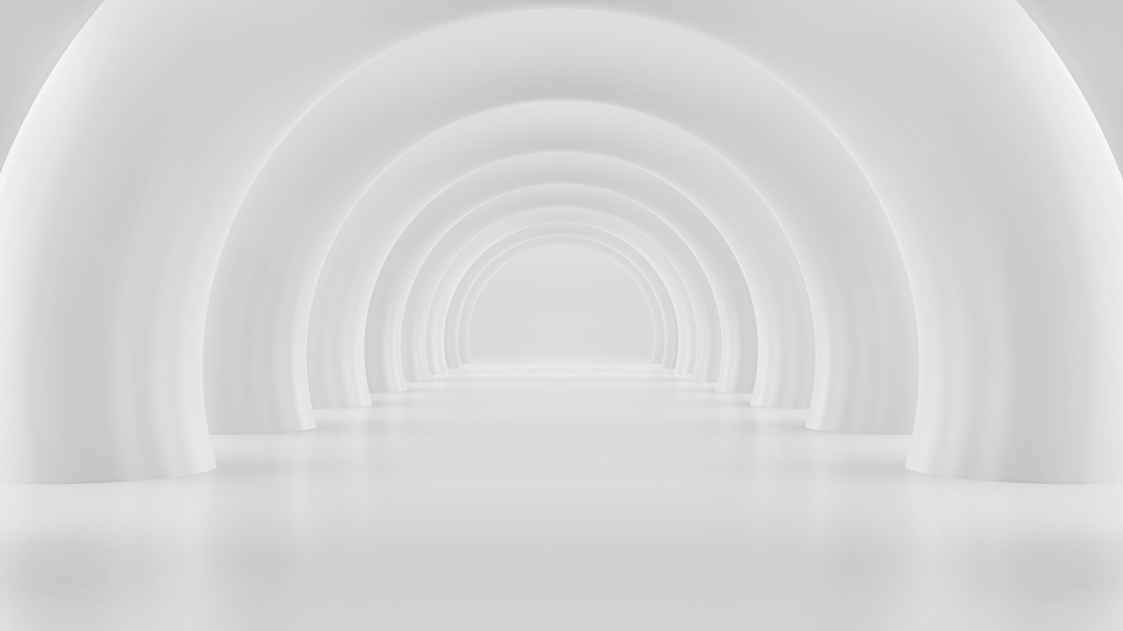 White Architectural Circle Background